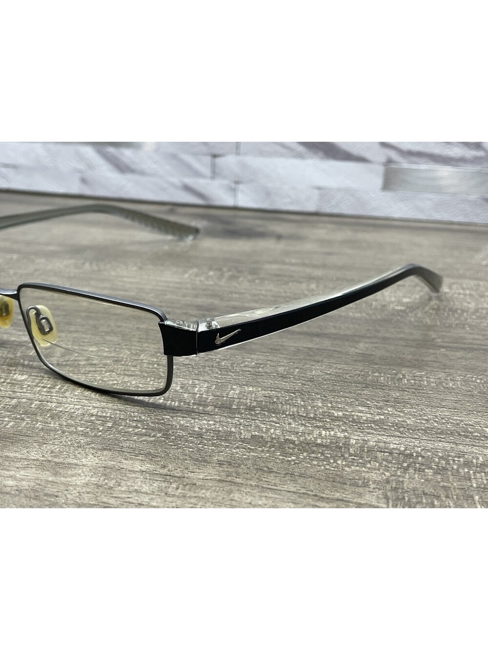 NIKE EYEWEAR 8065 013 GRAY BLACK 51[]17-145 EYEGLASSES FRAMES ONLY -SEE PHOTOS - Picture 4 of 15